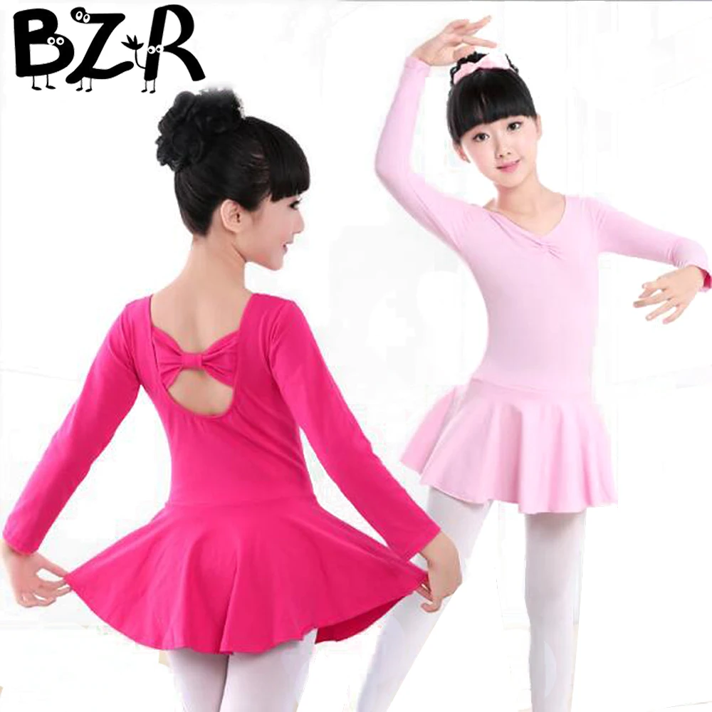 Детское профессиональное гимнастическое балетное трико платье-пачка