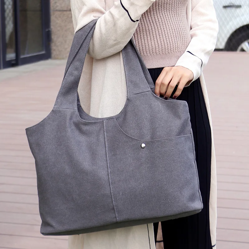 Сумки на плечо женская сумка повседневная большая вместительность холст