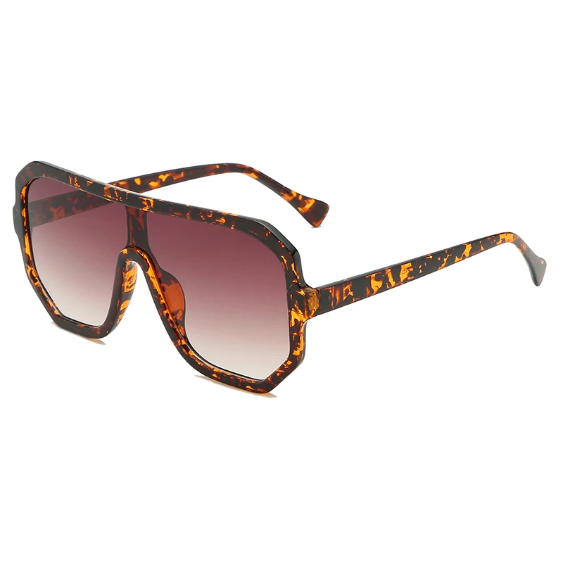 Модные женские негабаритные Квадратные Солнцезащитные очки Мужские цельные линзы большая оправа для вождения солнцезащитные очки для женщин UV400 градиентные очки