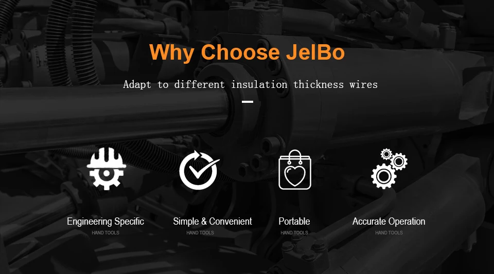 JelBo щипцы для зачистки проводов кабель Профессиональный инструмент для зачистки проводов инструмент для автоматического зачистки проводов обжимной инструмент Шестигранный ключ