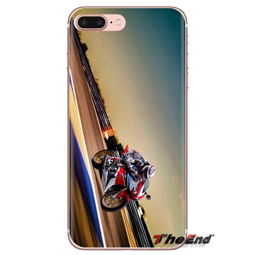 Для Samsung Galaxy S3 S4 S5 Mini S6 S7 Edge S8 S9 S10 Plus Note 3 4 5 8 9 Honda CBR1000rr велосипедные прозрачные