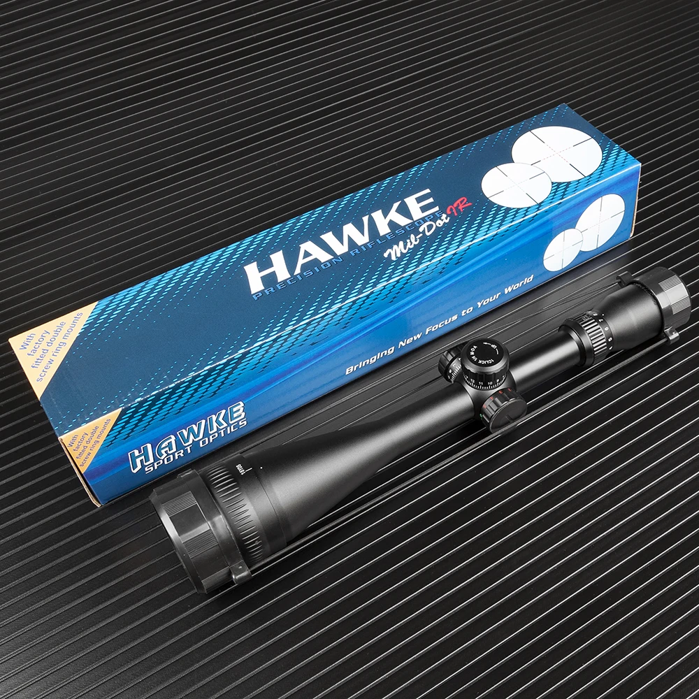 Hawke 4 16x50 прицел тактический AOIR прицелы для охоты Красный Зеленый Крест с