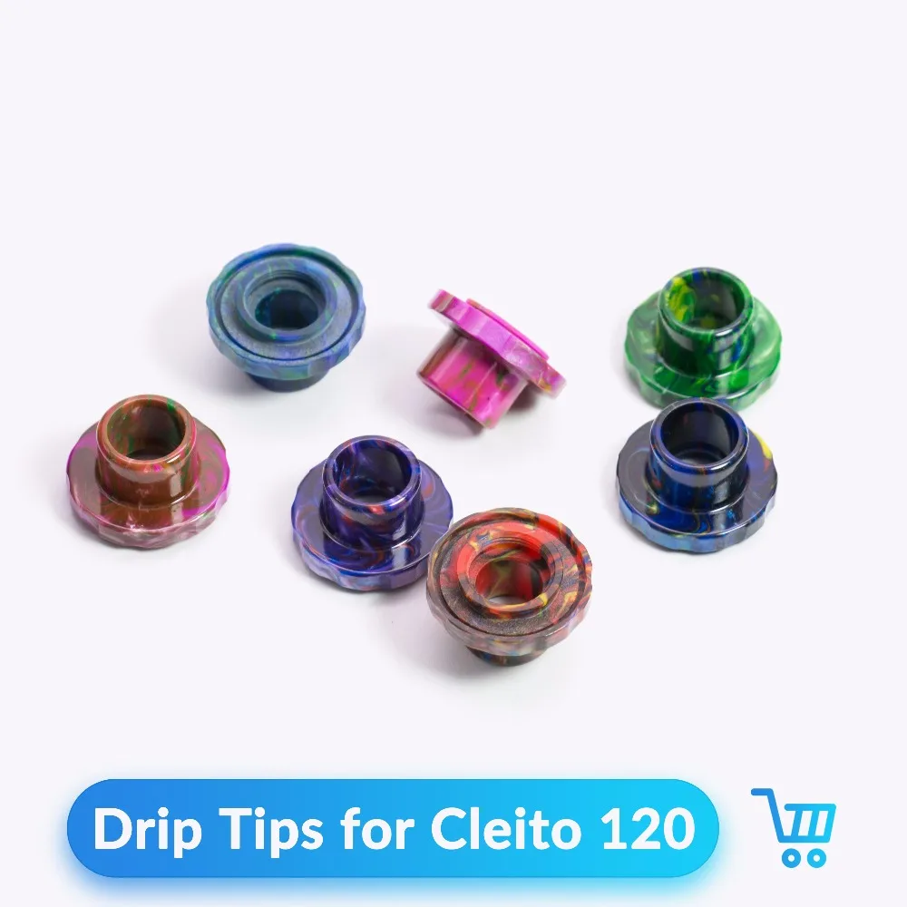 Кварцевый Banger 1 шт./лот капельный наконечник из смолы для Cleito 120 Tank Vape атомайзер