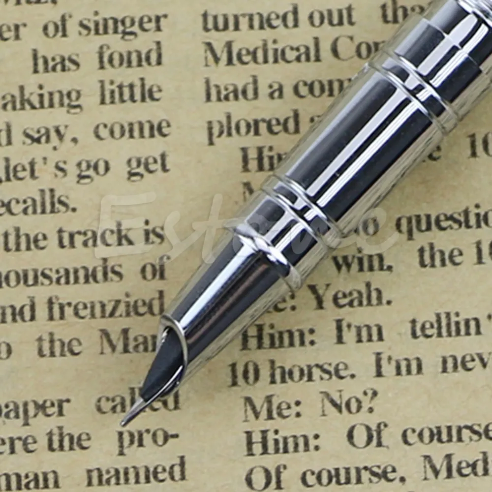 Горячая новинка Jinhao 126 Исполнительный Полный Серебряный тонкий с капюшоном перьевая ручка