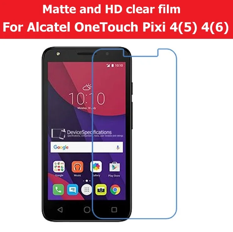 Антибликовая матовая пленка для Alcatel OneTouch Pixi 4(5 )3G OT 5010D 4G 5045 HD прозрачный глянцевый