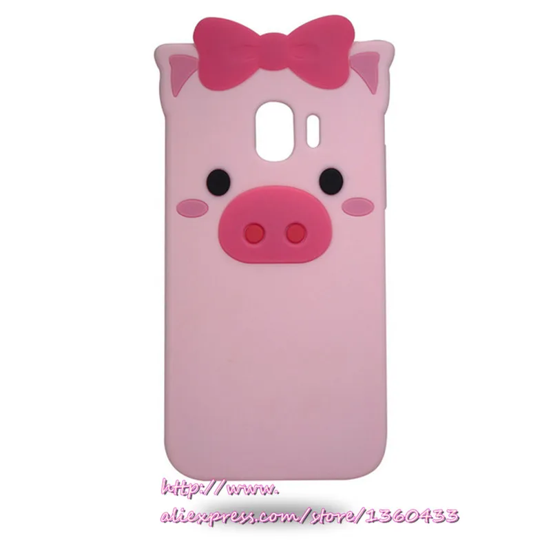 pig 3D милый мультяшный чехол для телефона samsung Galaxy J6 силиконовый чехол для samsung Galaxy J8 J4 J400F версия чехол s - Цвет: pig