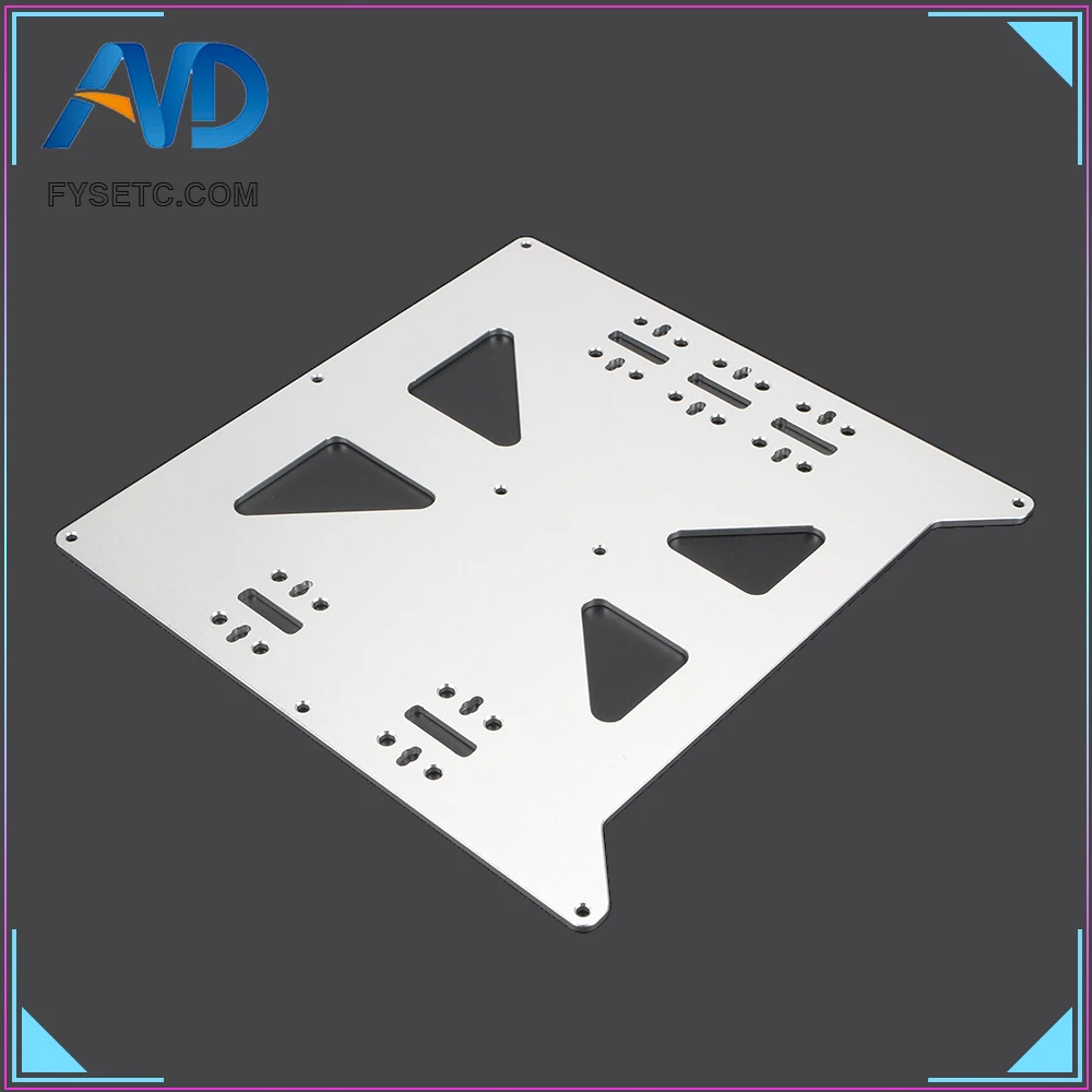 Aluminum Y Carriage Anodized Plate Upgrade V2 Prusa i3 Hot Bed Support For DIY 3D Printer parts | Компьютеры и офис