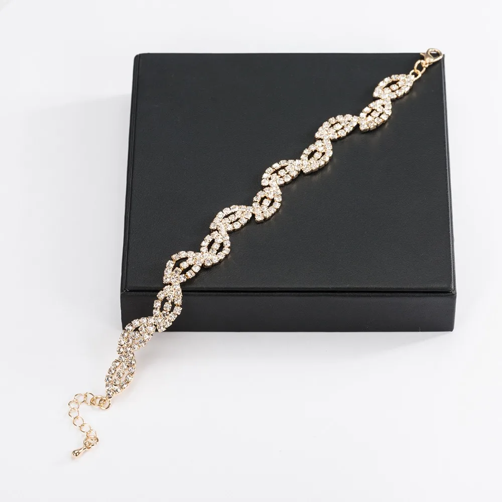 Роскошный винтажный браслет YFJEWE браслеты с кристаллами для женщин амулетные и