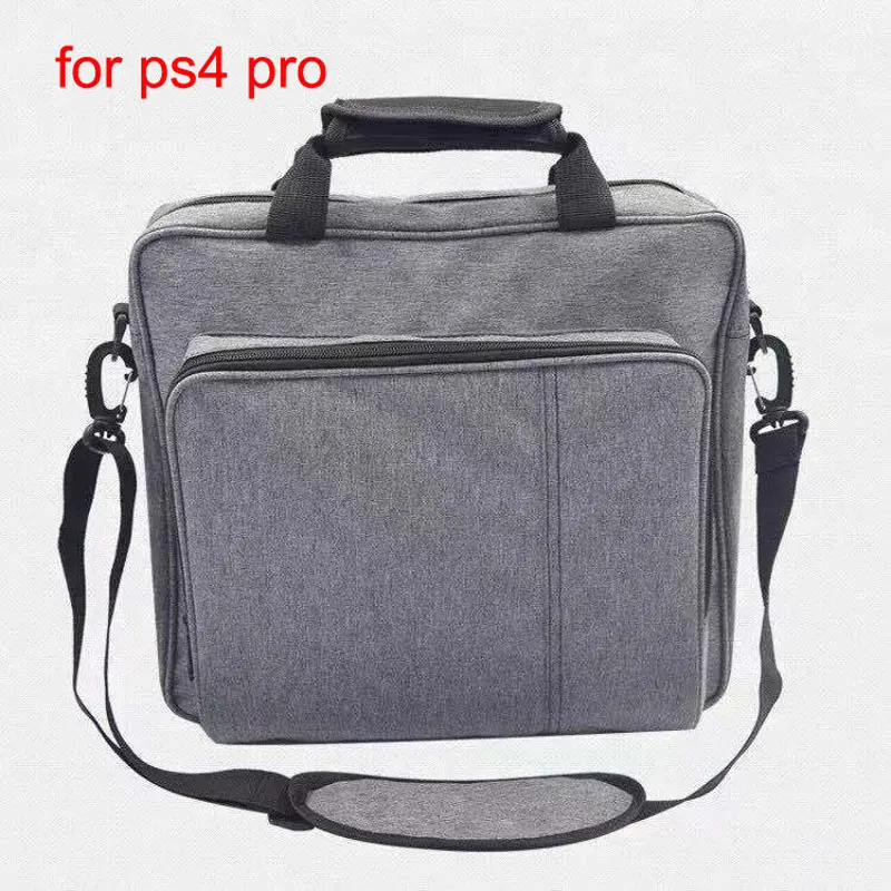 gray for ps4 pro Новая сумка для PS4/PS4 PRO, тонкий размер, защищающий плечо, холщовый чехол для playstation 4, многофункциональная сумка - Цвет: gray for ps4 pro