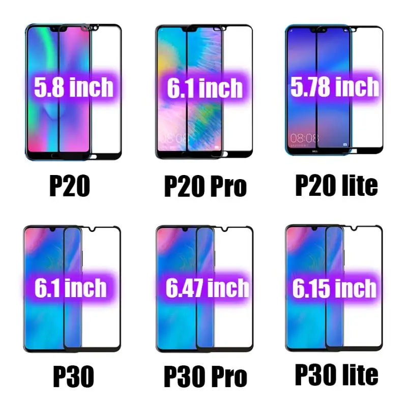9D полный клей для huawei P30 P30lite Закаленное стекло протектор экрана на P20 Lite P20pro защитное стекло P Smart Plus