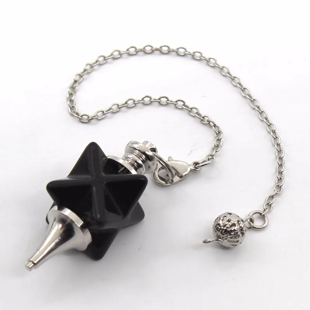 100 уникальный посеребренный маятник с подвеской из черного оникса|Подвески| |