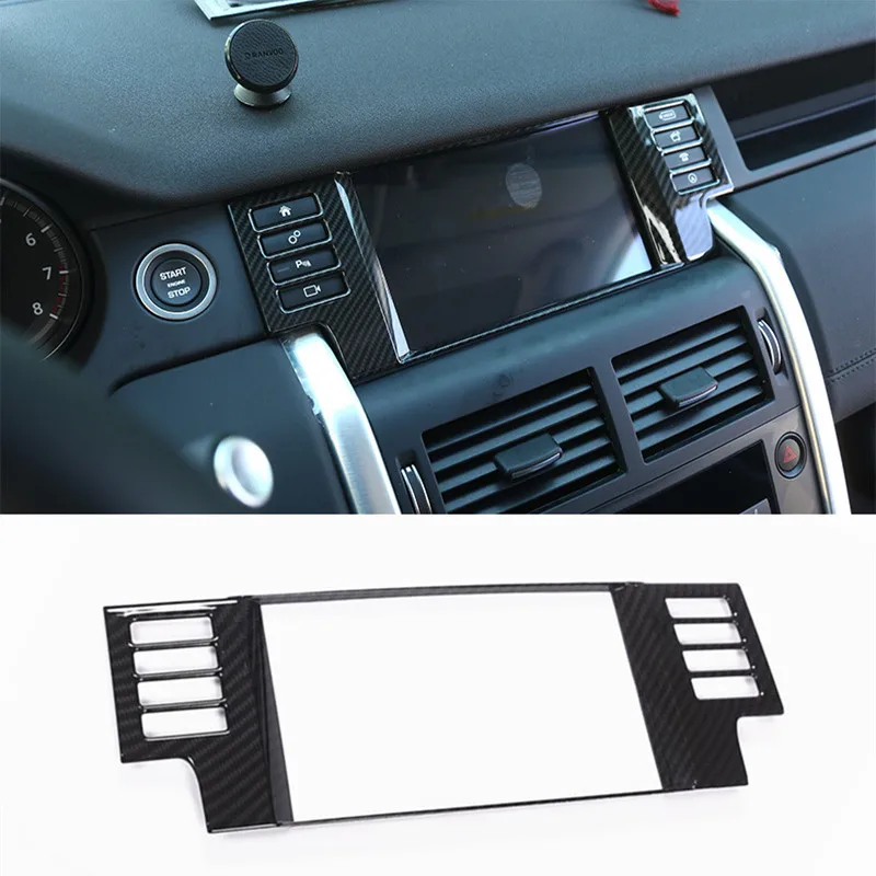 

ABS Center Console Navigation Frame Decoration Cover Trim For Land Rover Discovery Sport 2015-2016 Car Interior Accessories