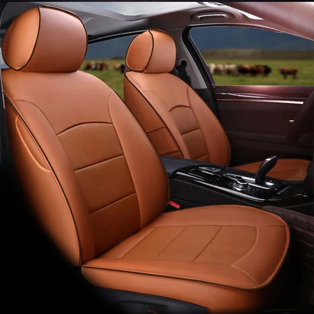 brown CARTAILOR автокресла из натуральной кожи, подходят для Infiniti QX70, чехлы для сидений, чехлы для автомобилей из воловьей кожи, подушки для автомобилей - Название цвета: brown