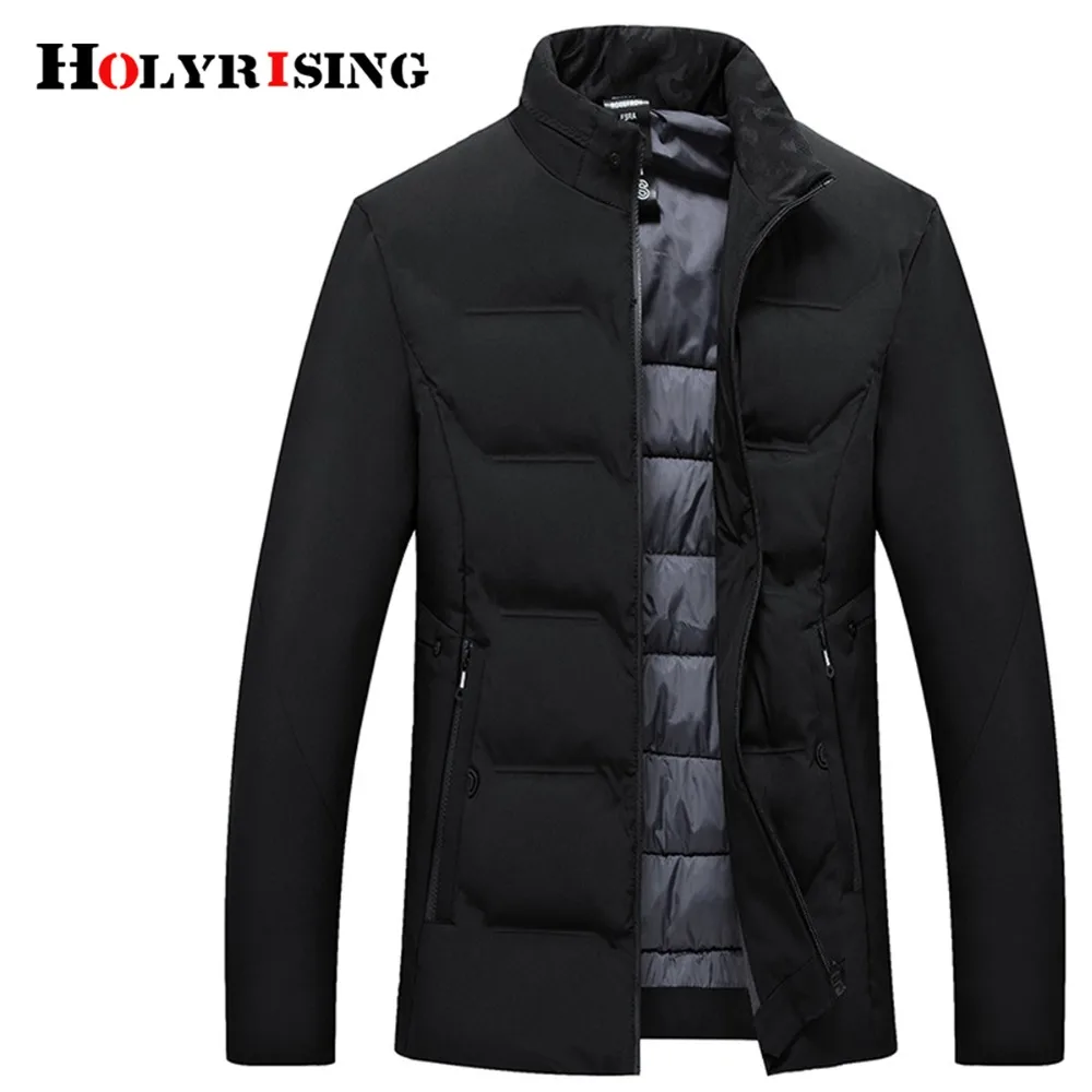 Holyrising Cazadora Hombre зимняя одежда для мужчин теплая куртка однотонные хлопковые