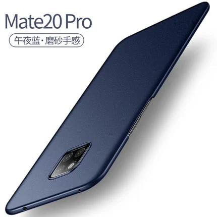 Цветной матовый чехол для huawei mate 20, Жесткий Чехол для huawei mate 20 Pro Funda для huawei mate 20 X 20X, сумка - Цвет: Mate 20 pro blue