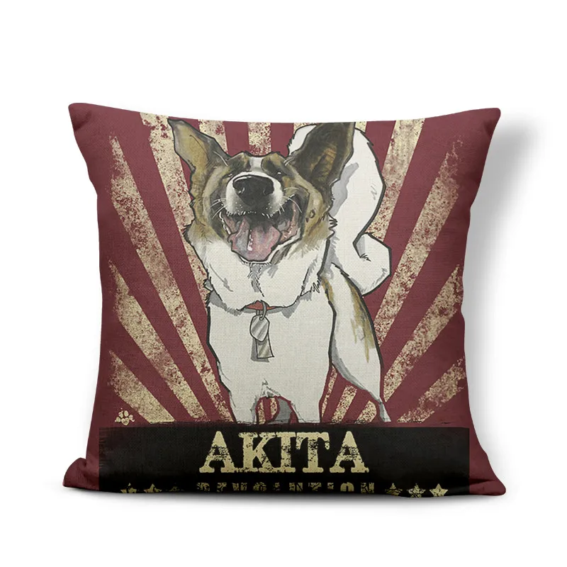 DLovely Chihuhua Akita наволочка для подушек Американский бульдог Австралийская овчарка наволочка Бельгийская малинуа полиэстер хлопок Blen - Цвет: 2