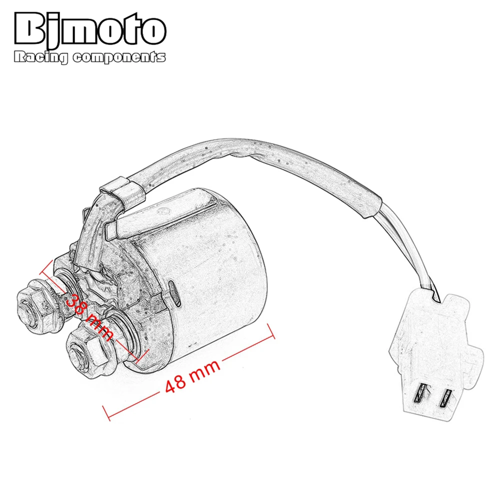 

Bjmoto Motorcycle Starter Relay Solenoid For Honda 35850-HC4-000 TRX125 ATC200 TRX200 TRX300 TRX300FW FourTrax 300 1988-2000