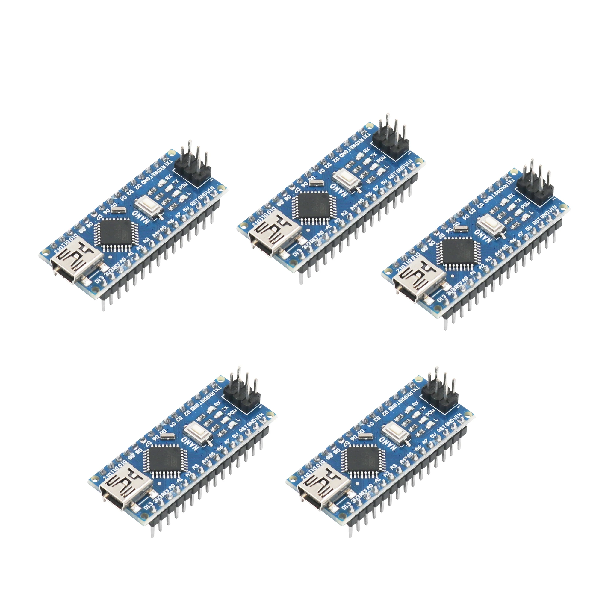Плата контроллера Nano 3 0 ATmega328P 5 шт./лот драйвер USB CH340 с кабелем для