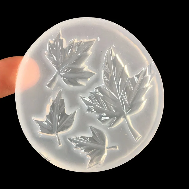 1 шт. модный прозрачный 3D Кленовый лист железный город крыло фрукты силиконовая