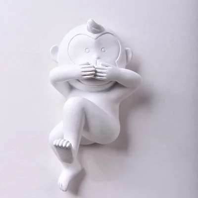 1 шт. 3D Животные настенные Висячие милые крючки с обезьянкой крючки для одежды настенная декоративная вешалка украшение для дома аксессуары - Цвет: 1piece