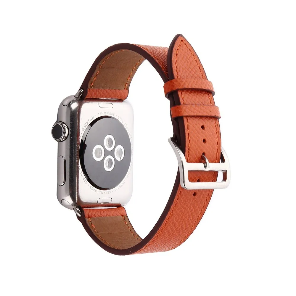 Новый одиночный турбанд для Apple Watch Series 4 3 2 1 настоящий кожаный ремешок iWatch 44 мм 40 мм 42 мм 38 мм на запястье