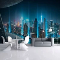 custom photo wallpapers modern industrial wind city background wall painting creative restaurant cafe decoration papel de parede