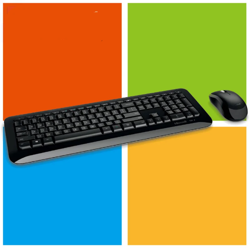 Microsoft 850 Беспроводная клавиатура мышь комбо 800 обновленная 2 4G беспроводная Набор