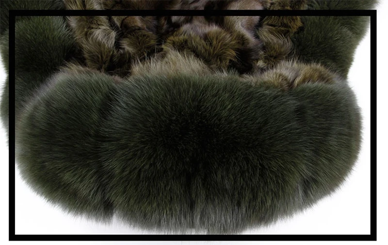 Furlove Women's Luxury Large fox fur Collar Cuff Hooded Coat Detachable Real Fox Fur Liner Parkas Outwear Long Winter Jacket|long winter