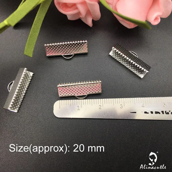 Silver Diameter 20mm Кисточка колпачок s плоская кисточка Топ Топпер сплав Наконечник торцевая крышка Оконцовка шнура Изготовление ювелирных изделий DIY ручной работы кисточки alinacплот - Цвет: Silver Diameter 20mm