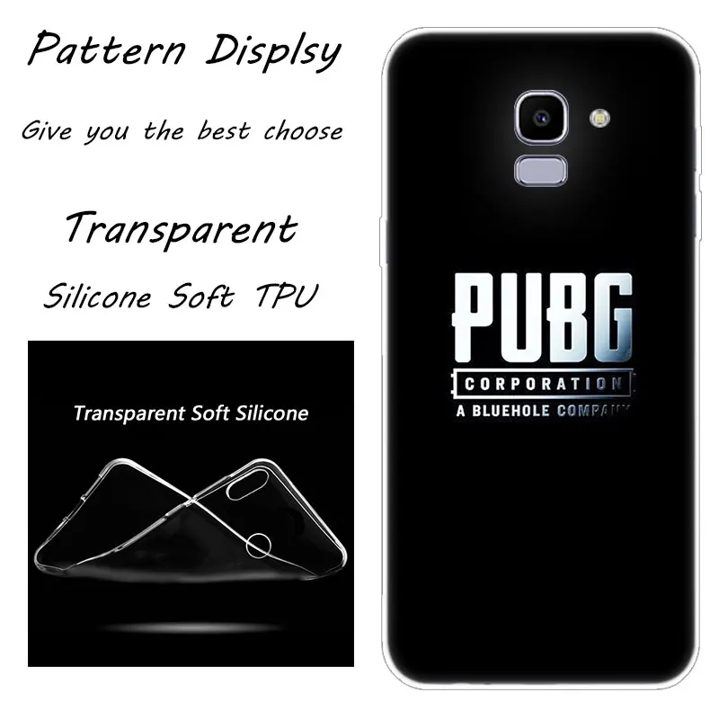 013 Pubg игры мягкий силиконовый чехол для телефона для samsung Galaxy J8 J6 J4 J2 Core J5 J6 J7 Prime J3 ЕС J4 Plus Модный чехол с принтом" - Цвет: 013