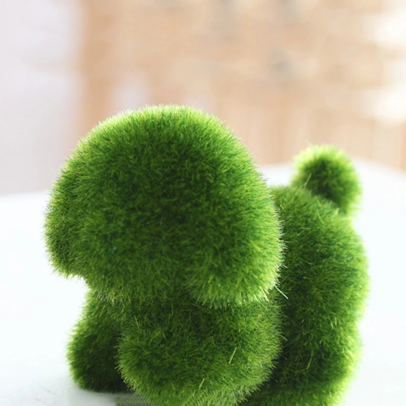 

1PC Animal Shape Emulational Bonsai Green Grass Green Plant Simulation Bonsai Garden Artificial Grass Decoration Home Cute
