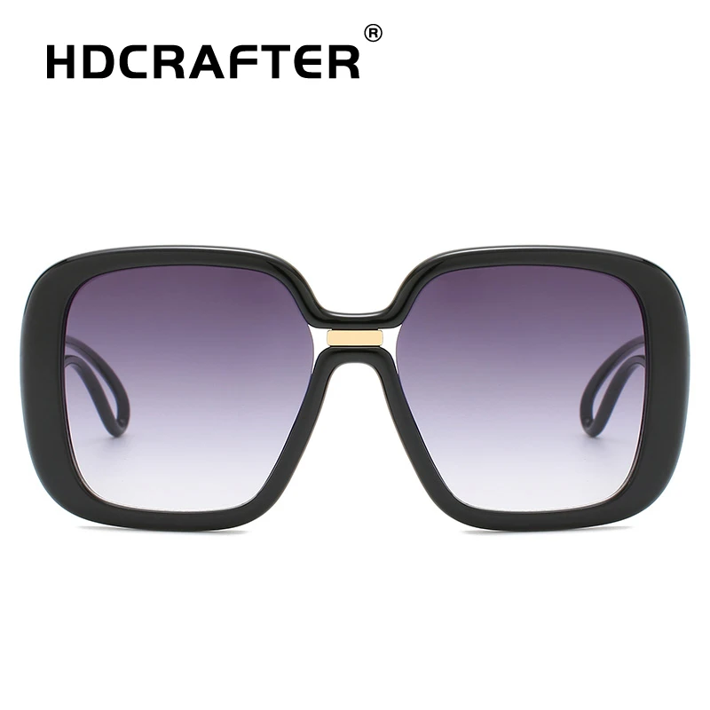 HDCRAFTER большая оправа градиентные большие солнечные очки солнцезащитные