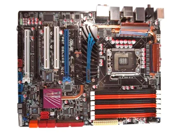 Оригинальная настольная материнская плата для ASUS P6T Deluxe DDR3 LGA 1366 24 ГБ USB2.0 X58