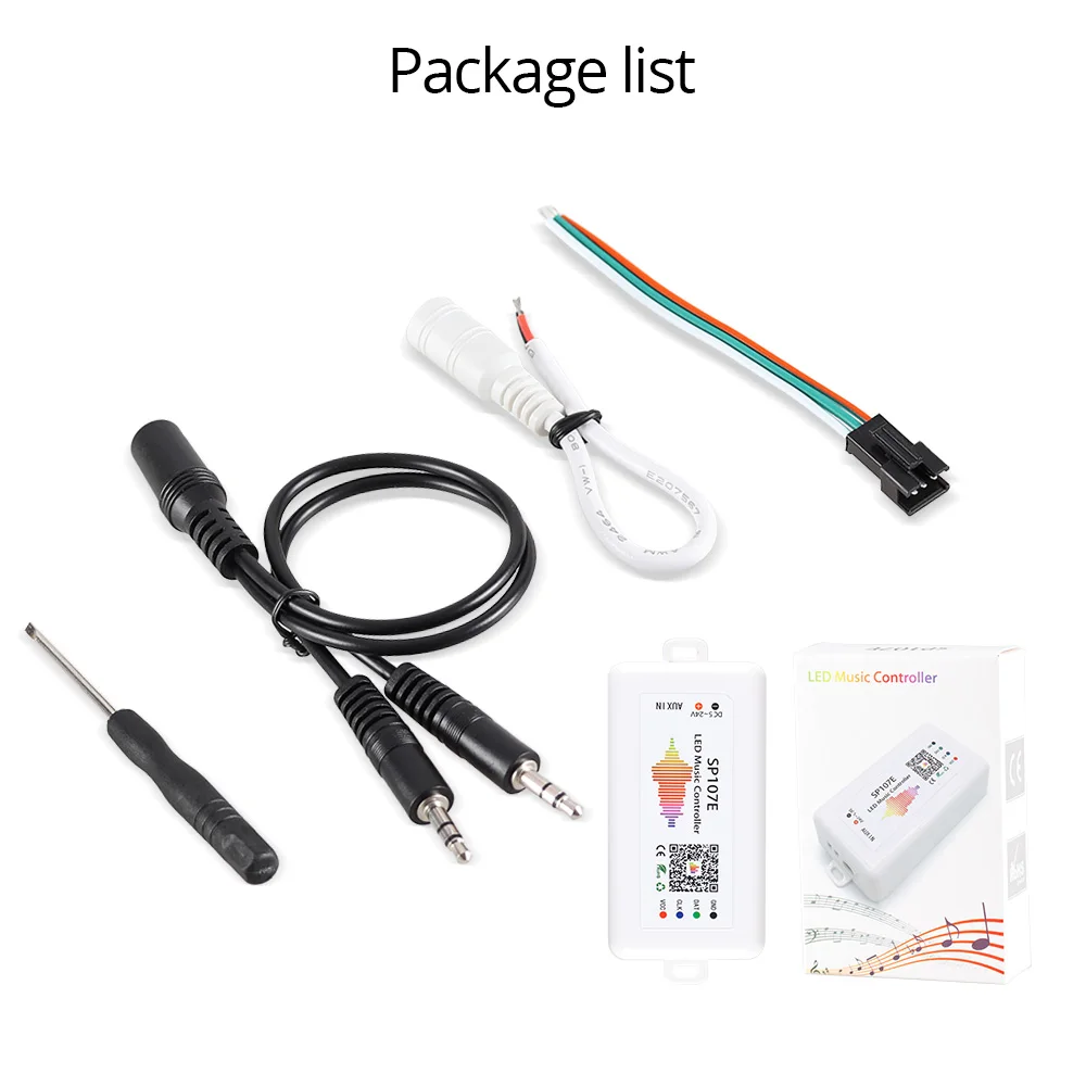 SP107E SPI WIFI Bluetooth Pixel IC контроллер с помощью приложения для смартфона WS2812B WS2813 SK9822 SK6812