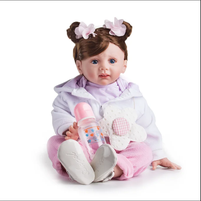 60 см 24 &quotReborn Baby Doll куклы реалистичные из мягкого силикона настоящие мягкие