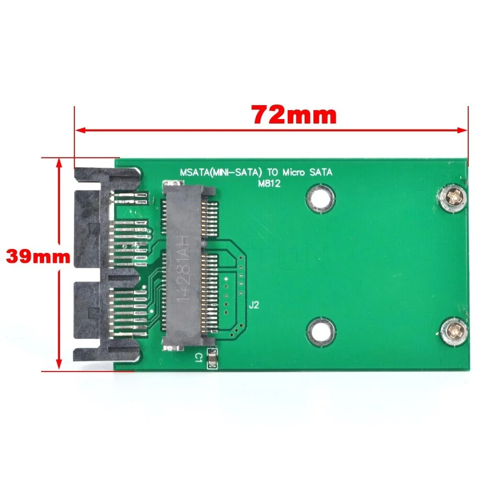 Адаптер mSATA на 7 + 9 контактов Micro SATA 1 8 дюйма карта micro конвертерная карта|sata card|msata