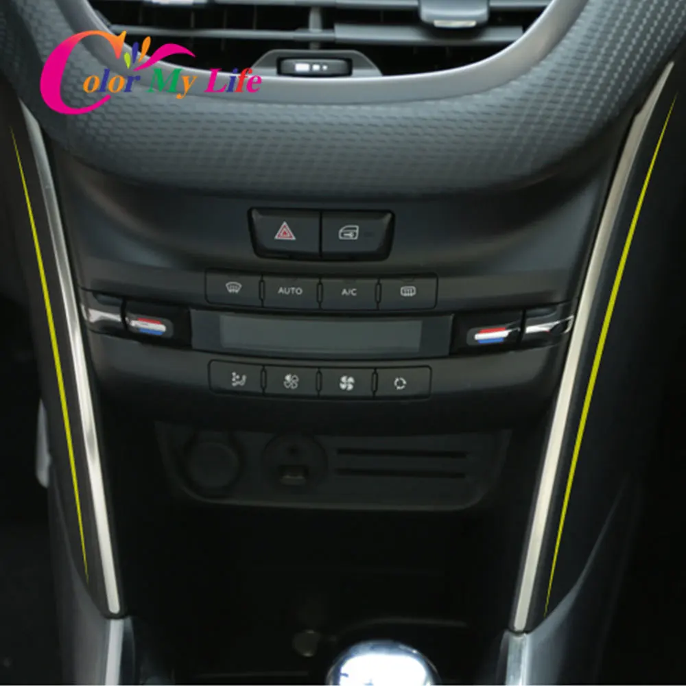 Боковое украшение для кондиционера автомобиля Color My Life яркие полосы Peugeot 2008 2014 2019