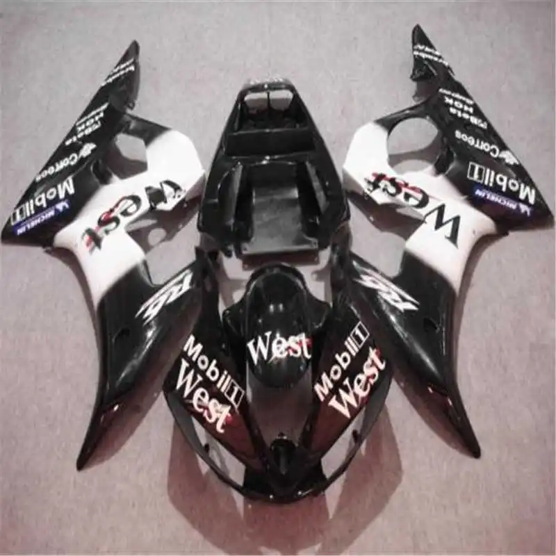 

for YZF1000 fairing kit YZFR6 03 04 05 fairings YZFR6 2003 2004 2005 hot sales black white Motorcycle sets Brand bodywork