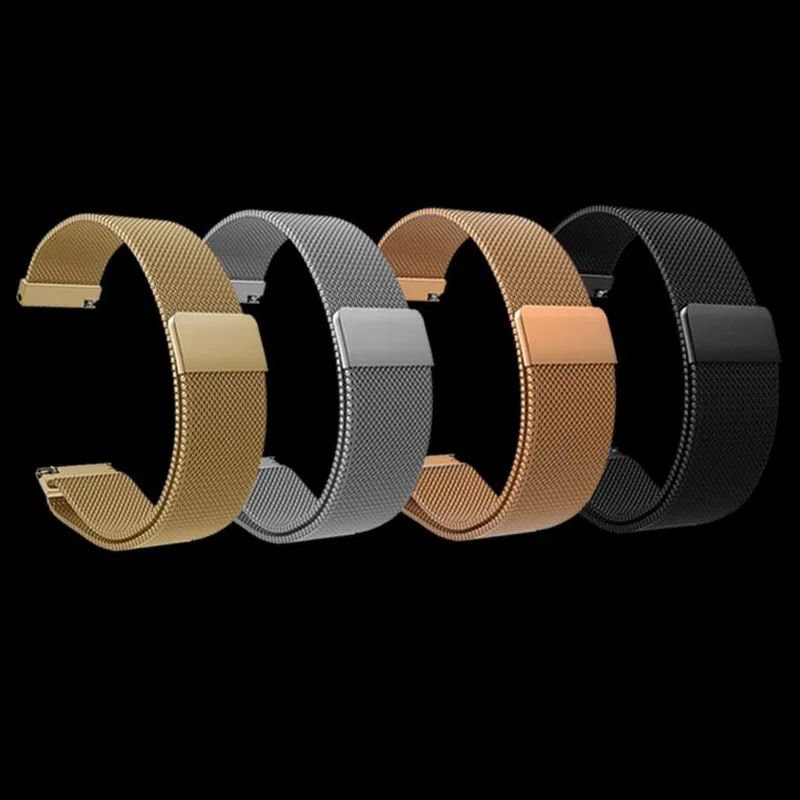 Фото 20 мм ремешок из нержавеющей стали Миланская петля для HUAWEI watch 2 Sport Quick Release Pin Watch Band 20 мм ремешок из нержавеющей стали Миланская петля для HUAWEI watch 2 Sport Quick Release Pin Watch Band