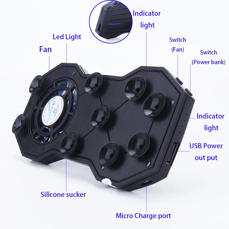 Портативный держатель кольца для телефона смартфона внешний аккумулятор 2000 мА