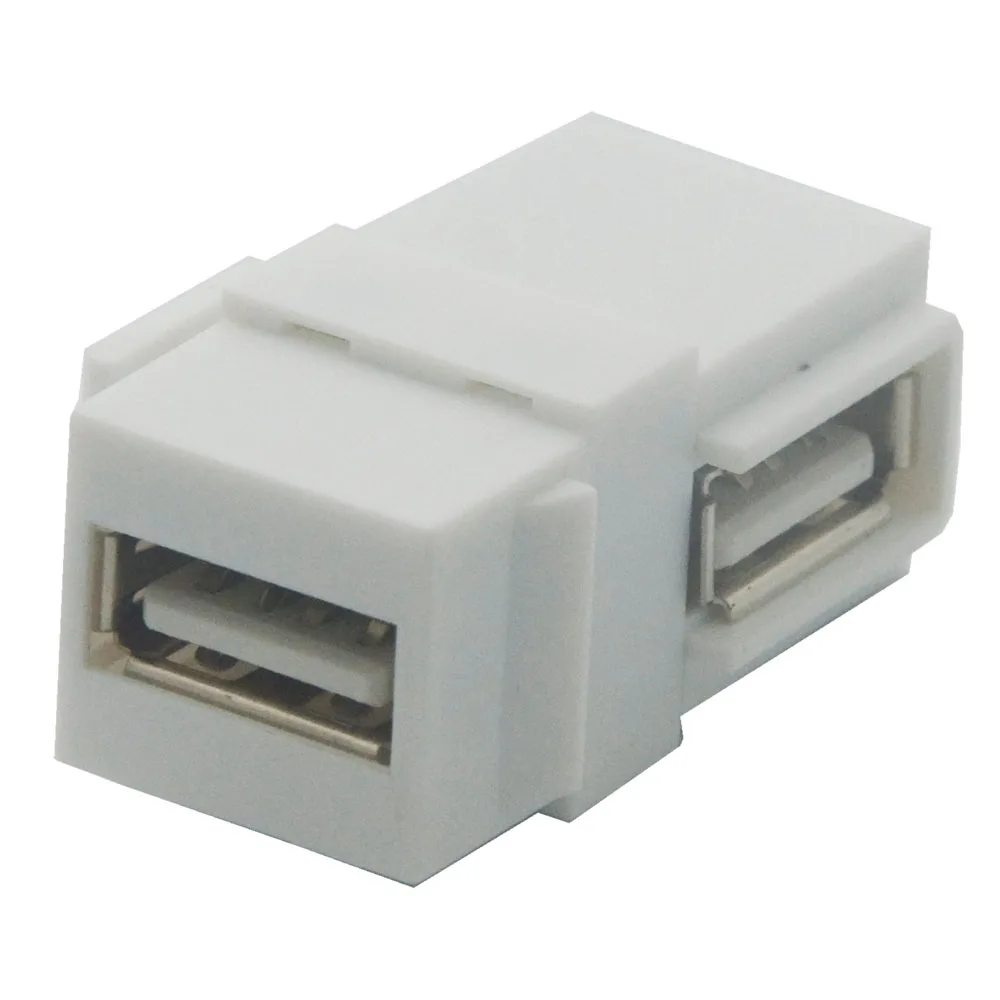 Разъем keystone USB 2 0 с угловой стороны|Удлинители электрические| |