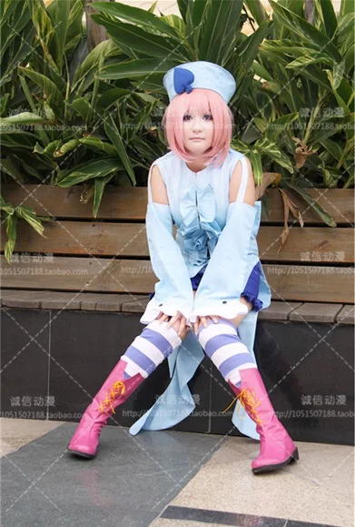 Shugo Chara! Амулет Аму Хинамори костюм для косплея с шапкой и носками 11|cosplay costume|shugo