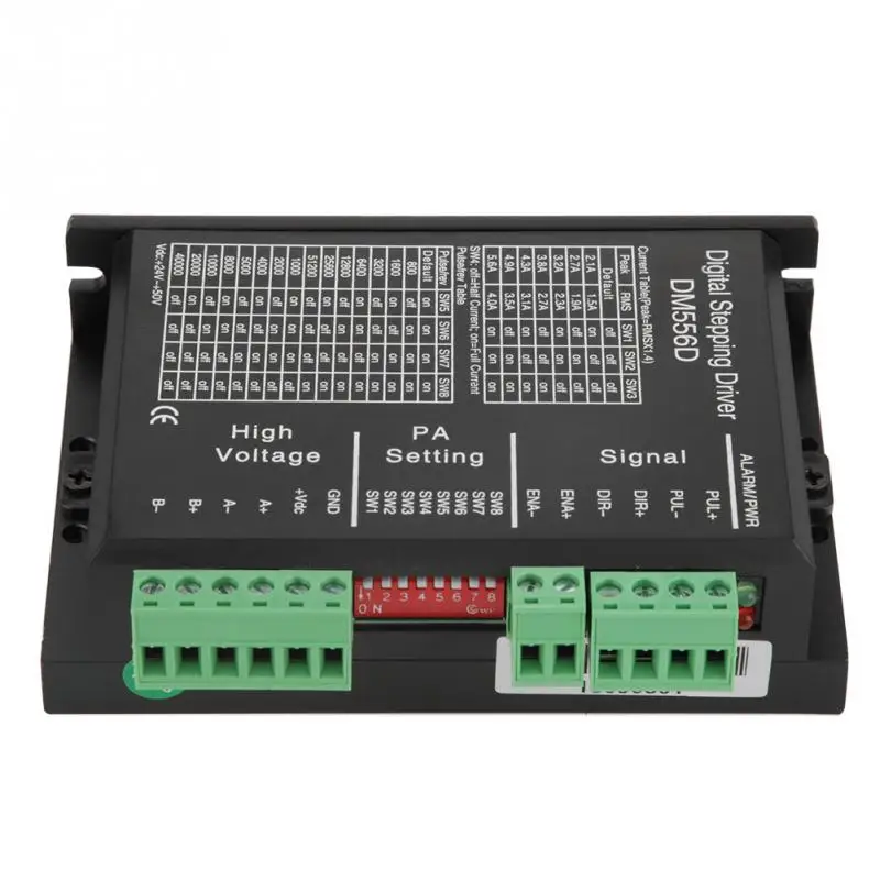 Горячая DM556D 48В DC 1KW 20 кГц двухфазный высокое Мощность Драйвер шагового двигателя для фрезерный станок с CNC фрезерные стиль
