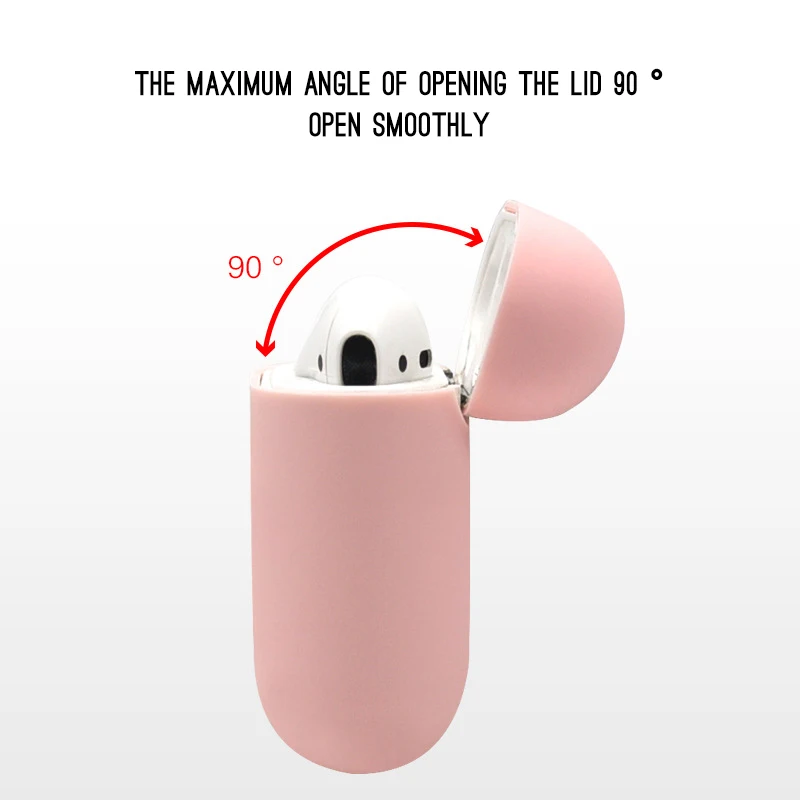 Силиконовый защитный чехол конфетного цвета s для Airpods мягкий ультра тонкий