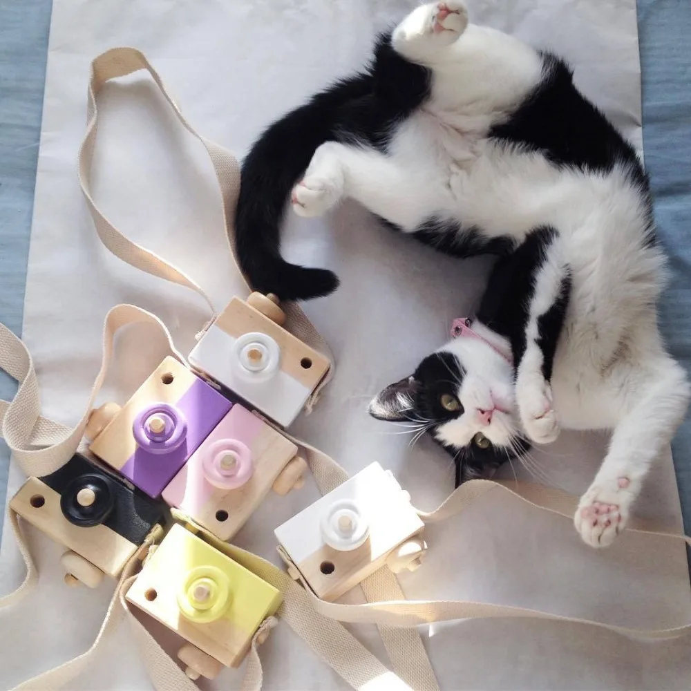 Новые креативные милые деревянные детские игрушки для камеры детская комната