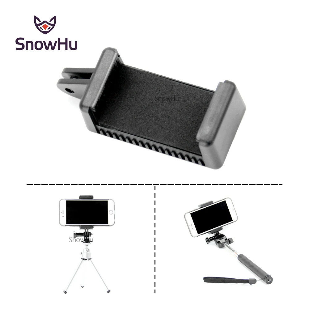 SnowHu For Mobile Phone Clip with 1/4 Screw Hole By using it you can mount your phone on every GoPro Mounts GP269 | Электроника