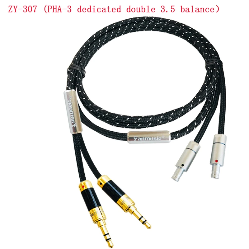 Fanmusic ZY HiFi OCC 6N HD800 800 s 820 Портативный кабель для наушников 1,2 м