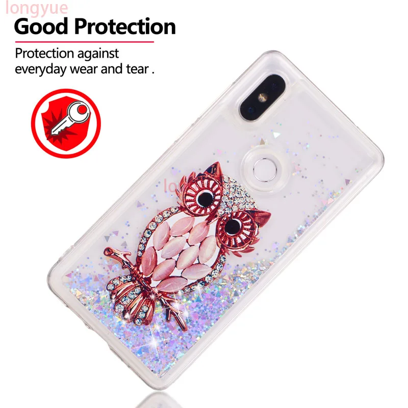 Dyna mi c Жидкий блеск диаграмма зыбучие пески узор чехол для xiaomi x 2 s прозрачный