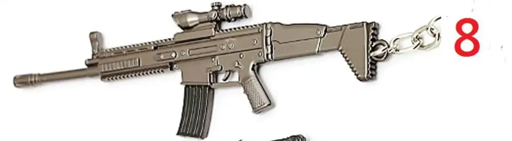 8 HSIC PUBG оружие Kar98K AKM Модель брелок АК 47 игрушки брелоки в виде оружия llaveros chaviro sleutelhanger брелок держатель Drosphipping - Цвет: 8