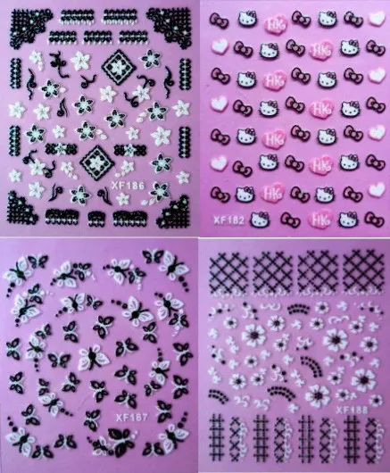 1 шт. произвольные 3D Наклейки для ногтей украшения художественные наклейки